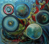 Abstract contemporary painting 